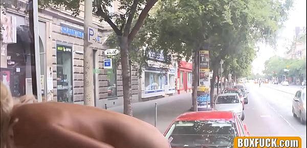  Huge Tits Teen Persuaded To Fuck In Busy High Street Traffic